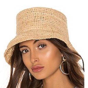 Janessa Leone Manon Straw Bucket Hat